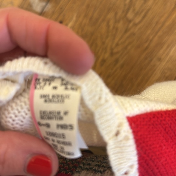 VINTAGE ABC OUTFIT 6-9 MONTHS PANTS / SWEATER - Picture 5 of 6